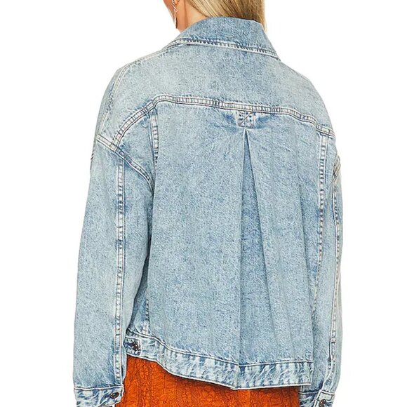 We The Free Opal Swing Denim Jacket Free People - Picture 3 of 6